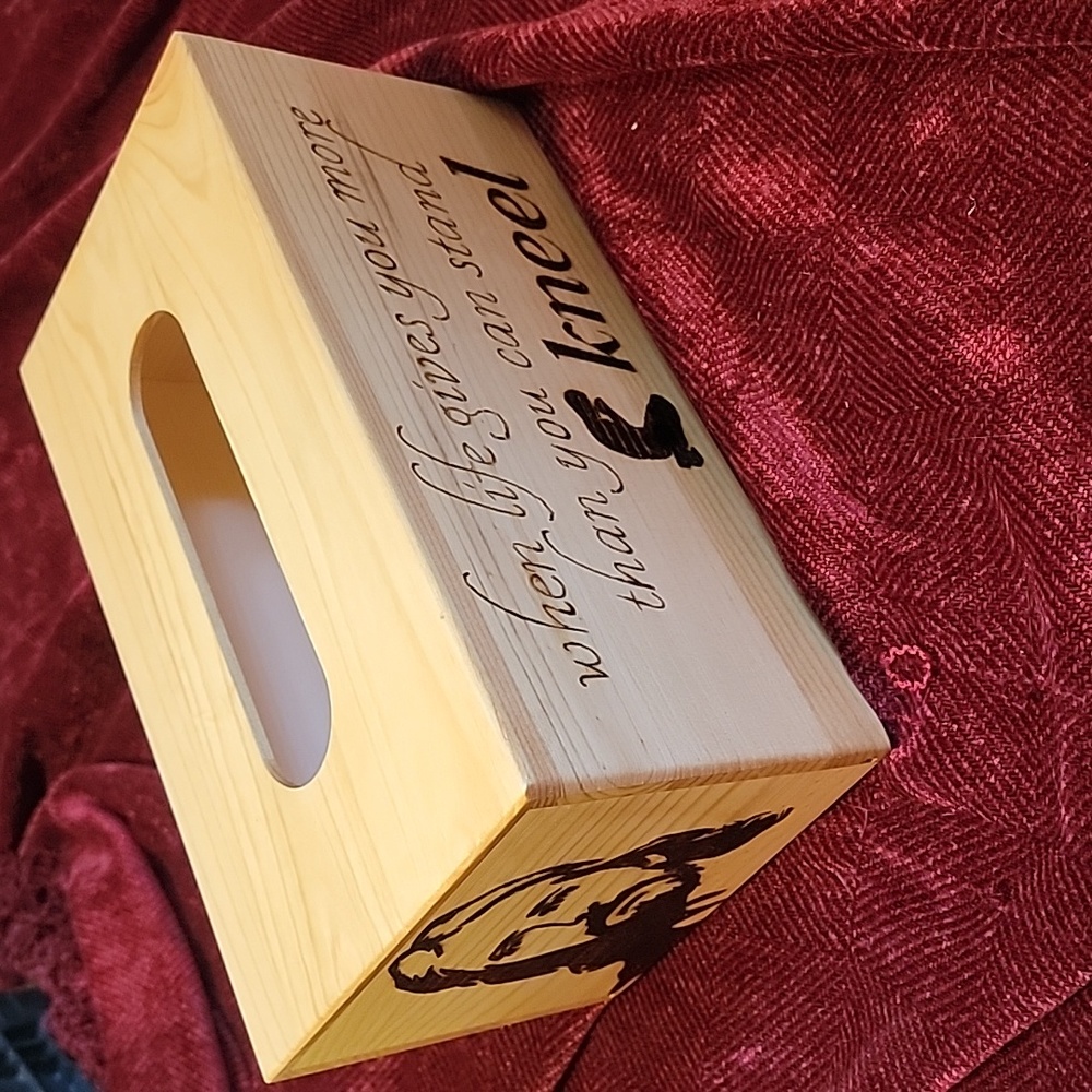 LDS tissue box cover